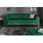 Invicta MODERN BAROCK Sofa ciemnozielono złota 235 cm / 6539312