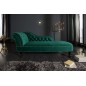 Invicta CHESTERFIELD Szezlong szmaragdowozielony aksamit 170 x 73 x 60cm / 39429