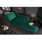 Invicta CHESTERFIELD Szezlong szmaragdowozielony aksamit 170 x 73 x 60cm / 39429