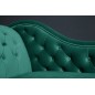 Invicta CHESTERFIELD Szezlong szmaragdowozielony aksamit 170 x 73 x 60cm / 39429