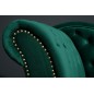 Invicta CHESTERFIELD Szezlong szmaragdowozielony aksamit 170 x 73 x 60cm / 39429