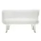 Sofa HACIL tapicerowana biała 134 x 54 x 77cm / 142580000D