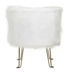 Fotel HACIL tapicerowany biały 73 x 64 x 77cm / 142580000P