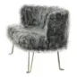 Sofa HACIL tapicerowana szara 134 x 54 x 77cm / 142581000D