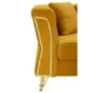Sofa EMY musztardowa z poduszkami 162 x 83 x 76cm / 14282600DS