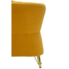 Sofa EMY musztardowa z poduszkami 162 x 83 x 76cm / 14282600DS