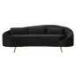 Sofa 3-osobowa OSLO z poduszkami czarna 185 x 84 x 68cm / 14272800N3