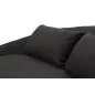 Sofa 3-osobowa OSLO z poduszkami czarna 185 x 84 x 68cm / 14272800N3