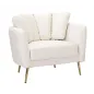 Fotel KIEV tapicerowany kremowy 88 x 77 x 74cm / 142727000C
