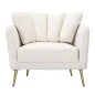 Fotel KIEV tapicerowany kremowy 88 x 77 x 74cm / 142727000C
