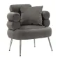 Fotel SILVERY PLUS z poduszką 78 x 68 x 69cm / 142823000P