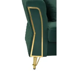 Sofa EMY zielona z poduszkami 162 x 83 x 76cm / 14282600DV