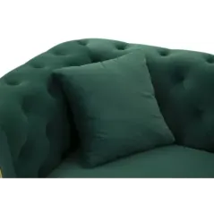 Sofa EMY zielona z poduszkami 162 x 83 x 76cm / 14282600DV