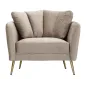 Fotel KIEV tapicerowany szary 88 x 77 x 74cm / 142727000G