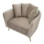 Fotel KIEV tapicerowany szary 88 x 77 x 74cm / 142727000G