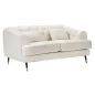 Sofa 2-osobowa PRAGA tapicerowana kremowa 146 x 86 x 71cm / 142729000D