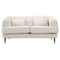 Sofa 2-osobowa PRAGA tapicerowana kremowa 146 x 86 x 71cm / 142729000D