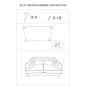 Sofa 2-osobowa PRAGA tapicerowana kremowa 146 x 86 x 71cm / 142729000D