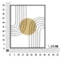 PANEL ZE STALI SUNSHINE 40,5 x 1,5 x 50,5cm / 032331000B