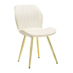 Krzesło PARIS SPACE crem / gold zestaw 2 szt 46 x 58 x 77cm / 142562000C
