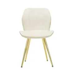 Krzesło PARIS SPACE crem / gold zestaw 2 szt 46 x 58 x 77cm / 142562000C