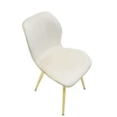 Krzesło PARIS SPACE crem / gold zestaw 2 szt 46 x 58 x 77cm / 142562000C