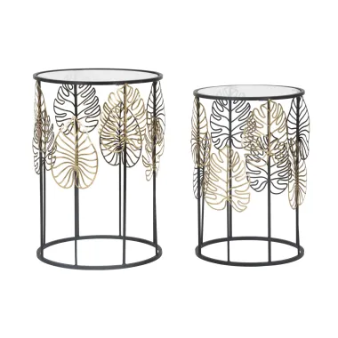 Stoliki kawowe FOGLIE GLAM zestaw 38 x 55cm / 1424410000