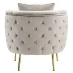 Fotel BUKAREST tapicerowany szary 76 x 74 x 73cm / 14220000GP