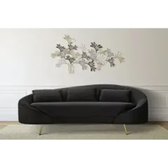 Sofa 3-osobowa OSLO z poduszkami czarna 185 x 84 x 68cm / 14272800N3