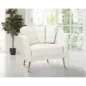 Fotel KIEV tapicerowany kremowy 88 x 77 x 74cm / 142727000C