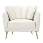 Fotel KIEV tapicerowany kremowy 88 x 77 x 74cm / 142727000C