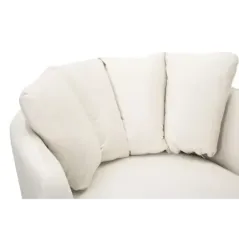 Fotel KIEV tapicerowany kremowy 88 x 77 x 74cm / 142727000C