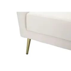 Fotel KIEV tapicerowany kremowy 88 x 77 x 74cm / 142727000C