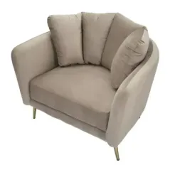 Fotel KIEV tapicerowany szary 88 x 77 x 74cm / 142727000G