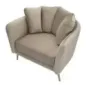Fotel KIEV tapicerowany szary 88 x 77 x 74cm / 142727000G