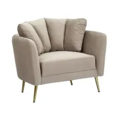 Fotel KIEV tapicerowany szary 88 x 77 x 74cm / 142727000G