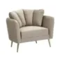 Fotel KIEV tapicerowany szary 88 x 77 x 74cm / 142727000G