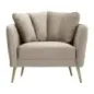 Fotel KIEV tapicerowany szary 88 x 77 x 74cm / 142727000G