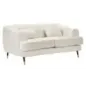Sofa 2-osobowa PRAGA tapicerowana kremowa 146 x 86 x 71cm / 142729000D