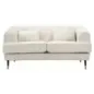 Sofa 2-osobowa PRAGA tapicerowana kremowa 146 x 86 x 71cm / 142729000D