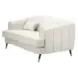 Sofa 2-osobowa PRAGA tapicerowana kremowa 146 x 86 x 71cm / 142729000D