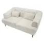 Sofa 2-osobowa PRAGA tapicerowana kremowa 146 x 86 x 71cm / 142729000D