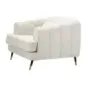 Fotel PRAGA tapicerowany kremowy 93 x 86 x 71cm / 142729000P