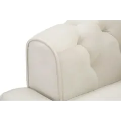Fotel PRAGA tapicerowany kremowy 93 x 86 x 71cm / 142729000P