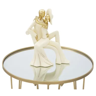 Stolik kawowy GLAM GOLD MIRROR Ø 50 x 58,5cm / 1420640001
