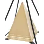 Dekoracja PIRAMIDA gold 15 x 15 x 21cm / 0116290000