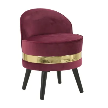 Fotel tapicerowany Mini PARIS Bordeaux Ø 45 x 62cm / 142080000B