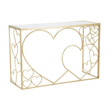 Konsola złota HEART 120 x 43 x 80cm / 1425130000