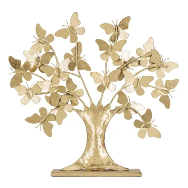 Dekoracja Drzewo Życia z motylami gold GLAM 31 x 8 x 30cm / 0116010003