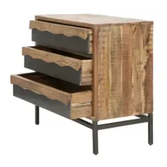 Komoda YELLOWSTONE 3 szuflady akacja 88 x 45 x 80cm / 1424720000